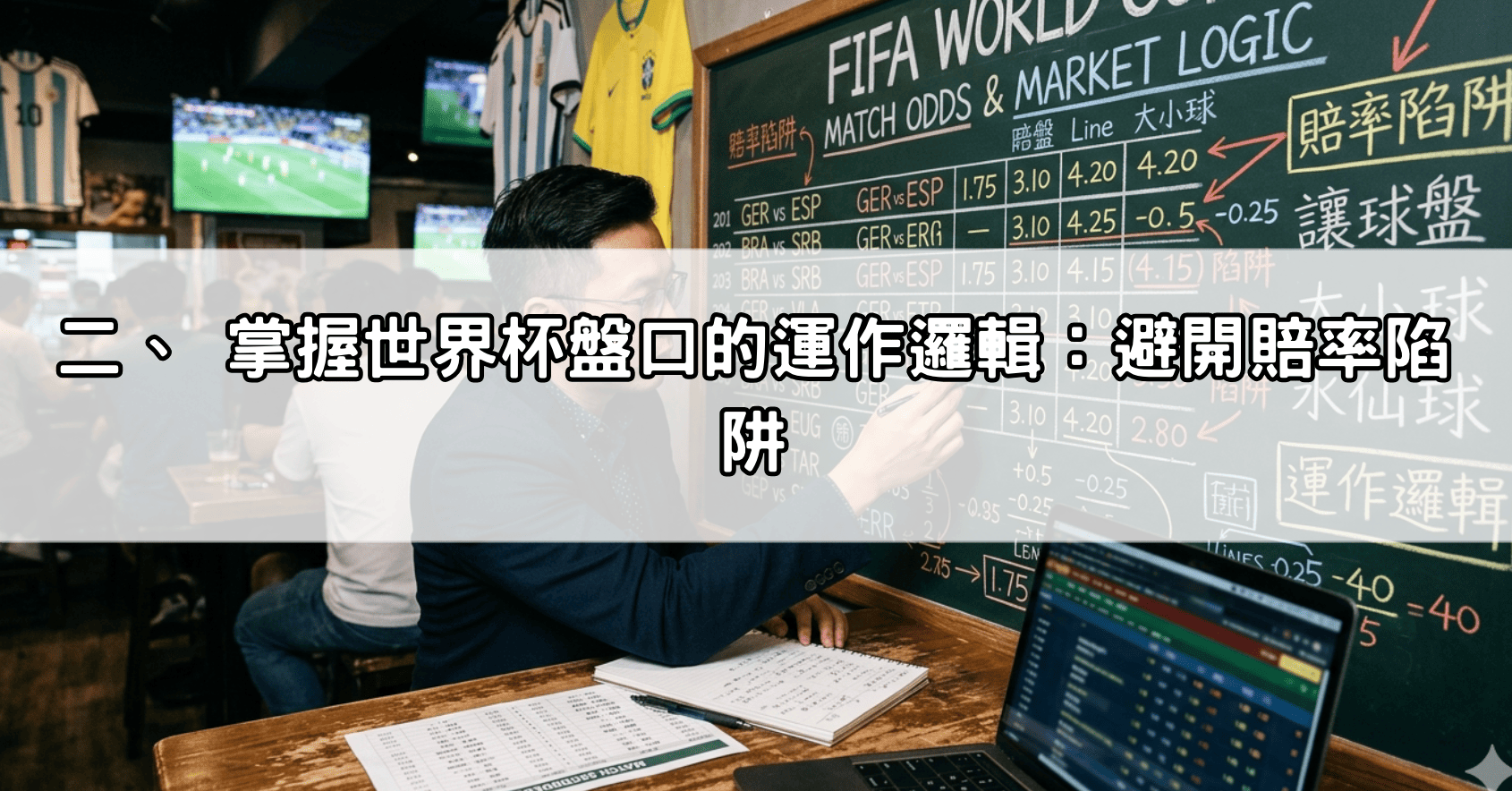 二、 掌握世界杯盤口的運作邏輯：避開賠率陷阱